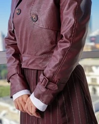 Jaqueta Couro PU Naomi Bordo