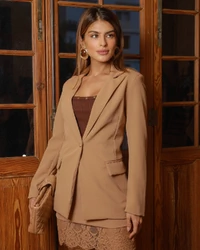 Saia Renda Maite Camel