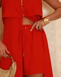 Bermuda Cléo Vermelho