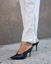 Calça Risca De Giz Raquel