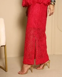 Saia Renda Luisa Pink