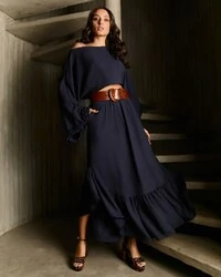 Conjunto Olive Marinho