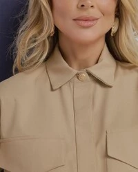 Camisa Laura Bege