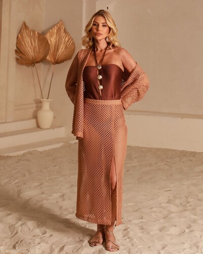 Foto Saia Maju Marrom