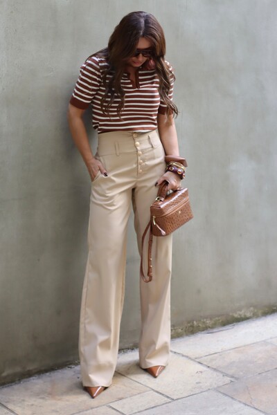 Foto Polo Tricot Maya Marrom