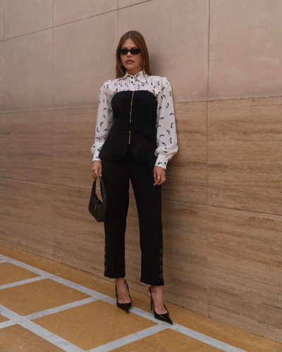 Foto Calça Alfaiataria Elisa Preta