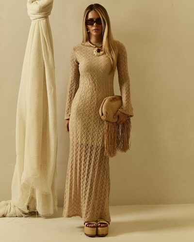 Foto Vestido Paloma Bege