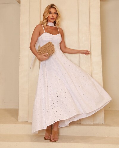 Foto Vestido Laise Isadora Off White