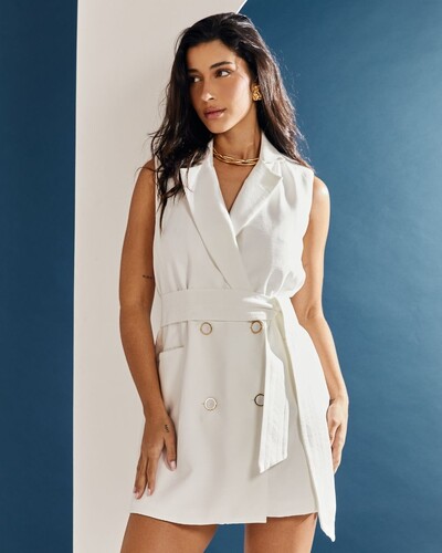 FotoVestido Colete Louise Off White