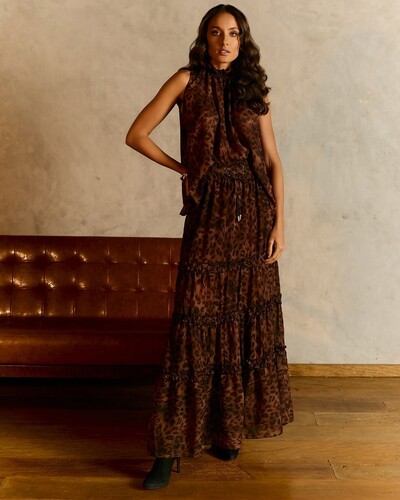 Foto Saia Animal Print Luma