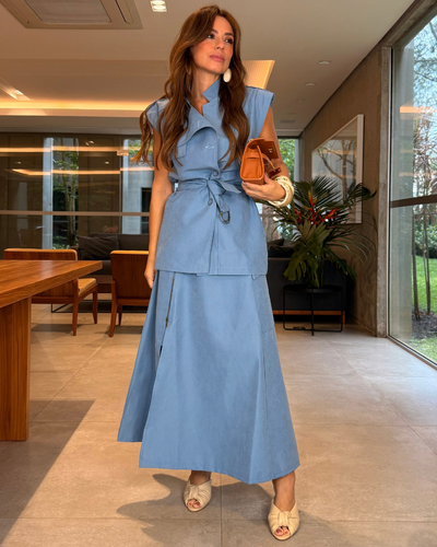 Foto Saia Sarja Rafaela azul