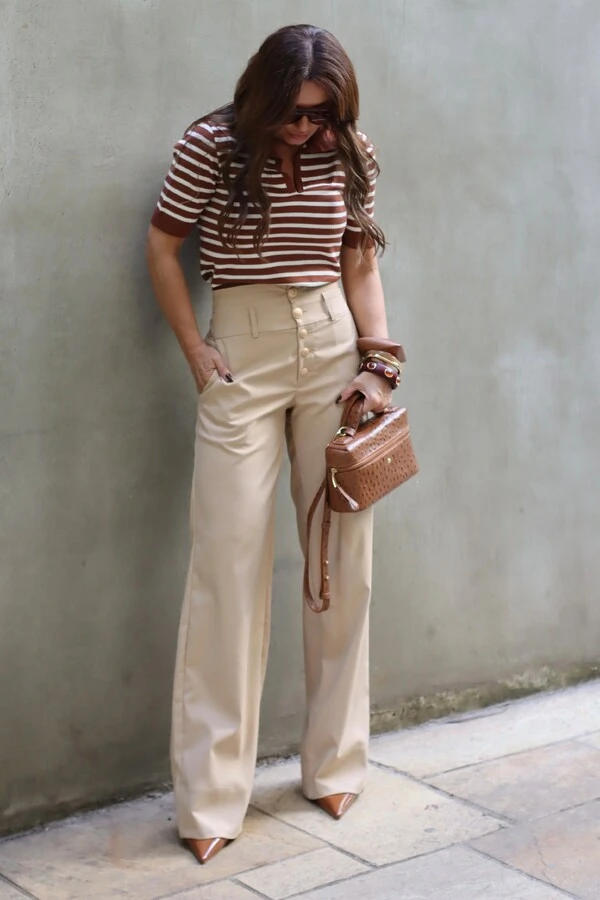 Polo Tricot Maya Marrom