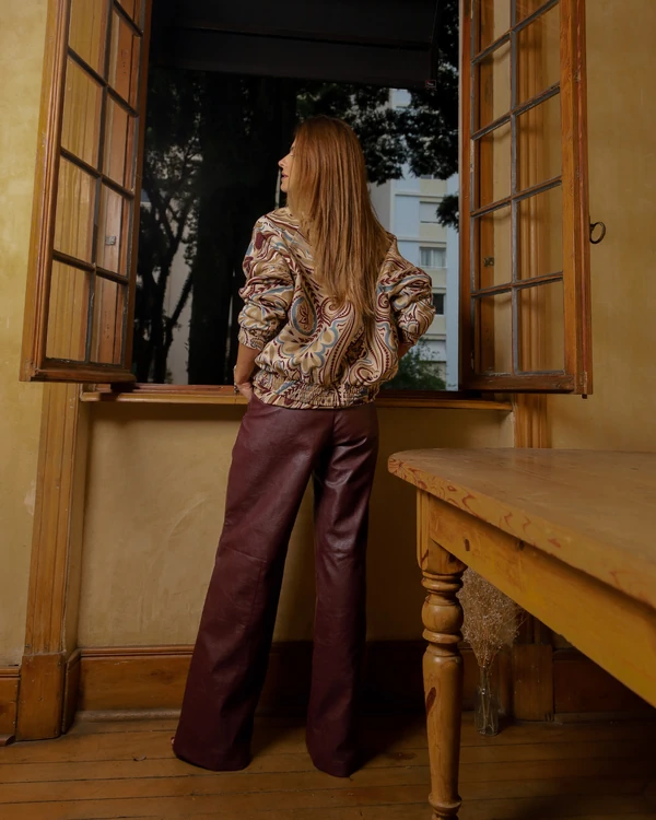 Jaqueta Bomber Estampada Naomi