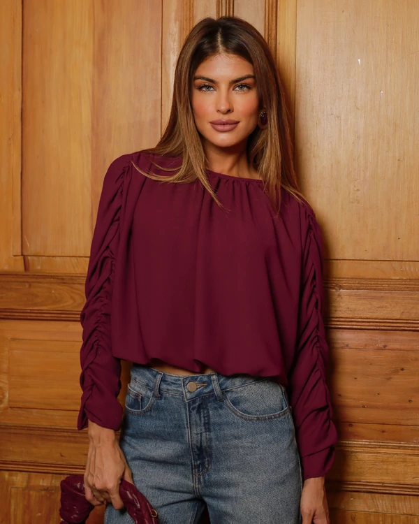 Blusa Isadora Vinho