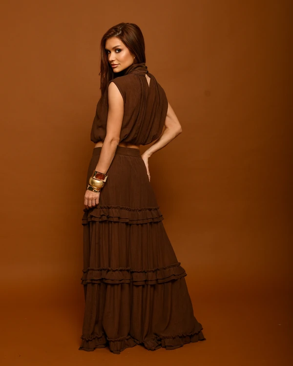 Blusa Lorena Marrom