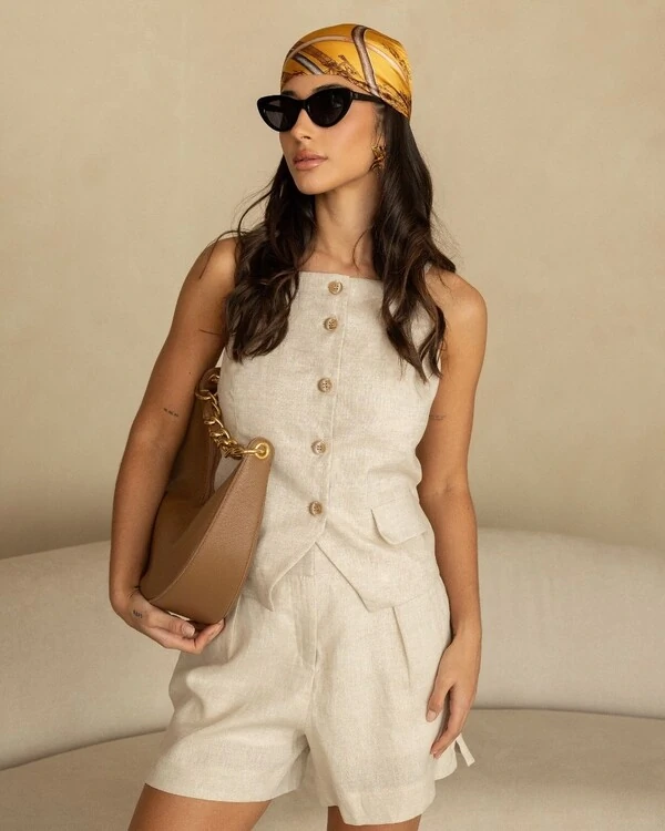Blusa Puro Linho Jasmin Natural