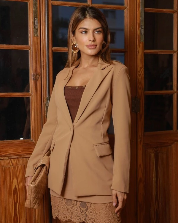 Blazer Alfaiataria Michele Bege
