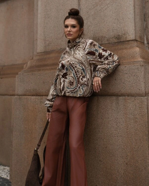 Jaqueta Bomber Estampada Naomi