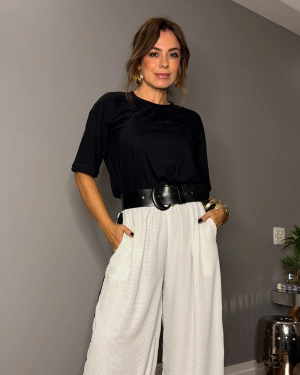 Camiseta Laço Renda Eleonor