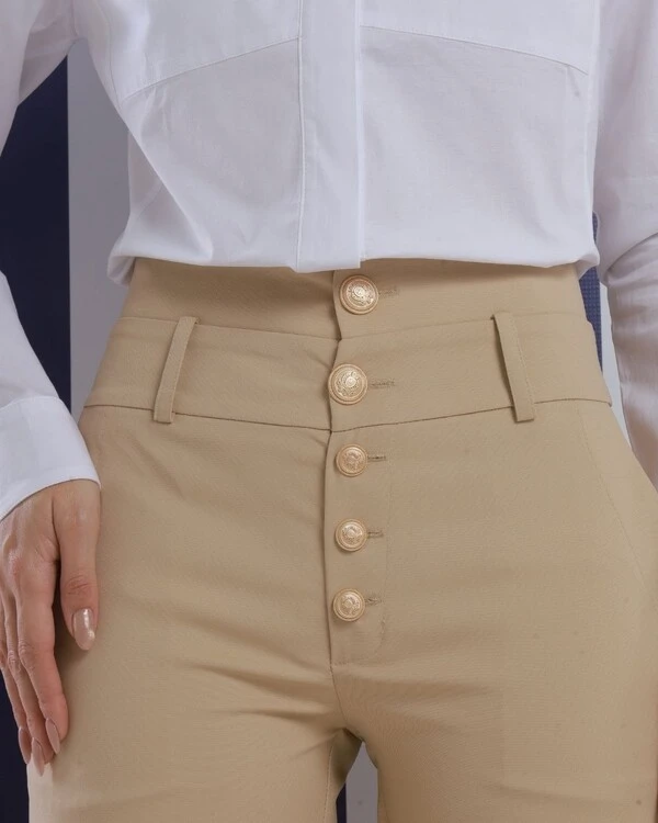 Calça Laura Bege