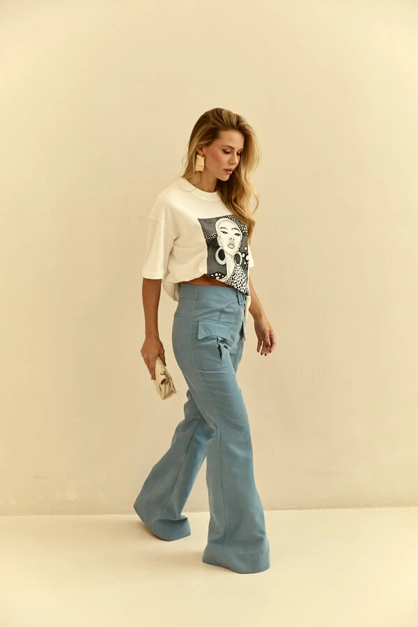 Calça Sarja Rafaela Azul