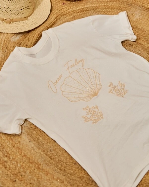 Camiseta Concha Mila Branco