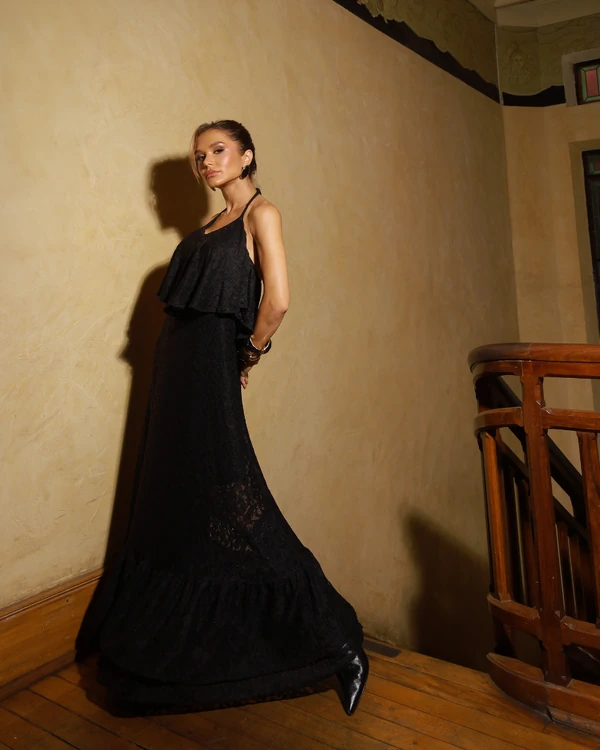 Vestido renda Lola Preto