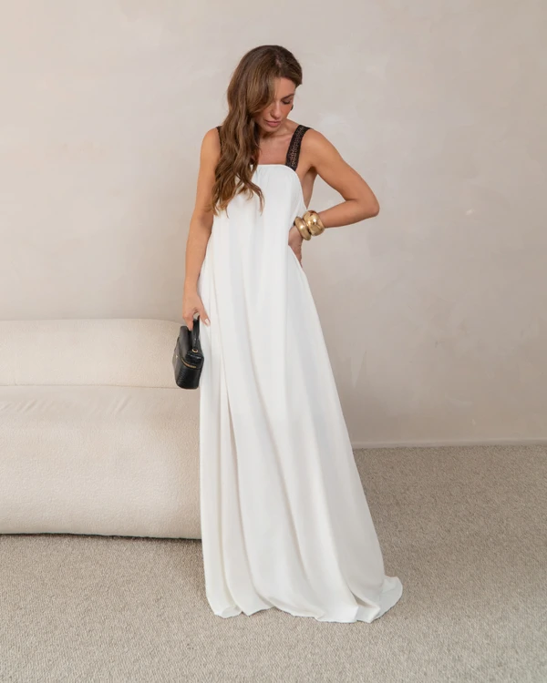 Vestido Longo Luanna Branco