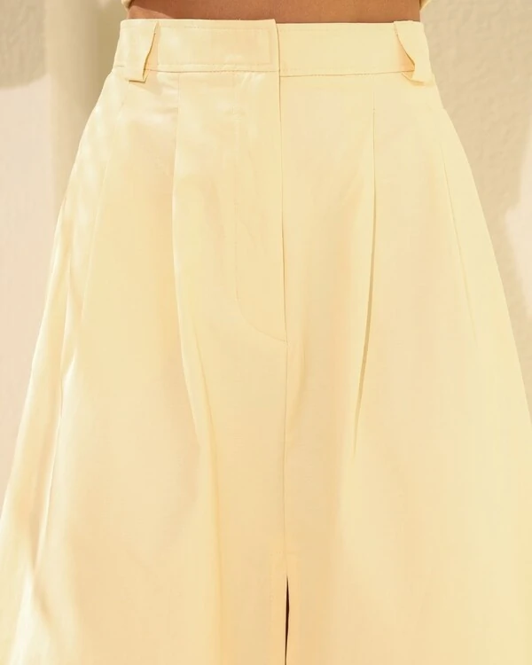 Saia Fenda Fiorella Amarelo