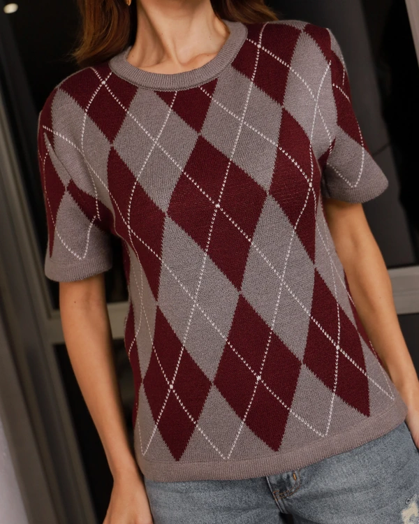 Blusa Losango Morgana cinza