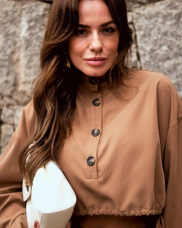 Blusa Emiliana marrom