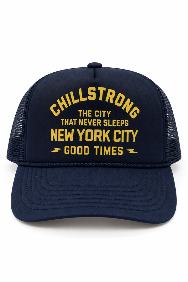 Boné Trucker Chillstrong New York Never Sleeps