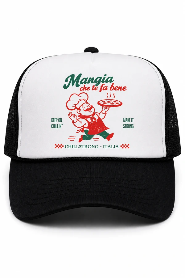 Boné Trucker Mangia Che Te Fa Bene - Itália