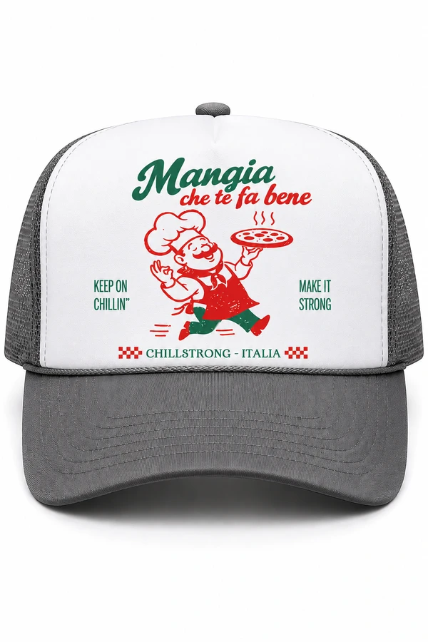Boné Trucker Mangia Che Te Fa Bene - Itália