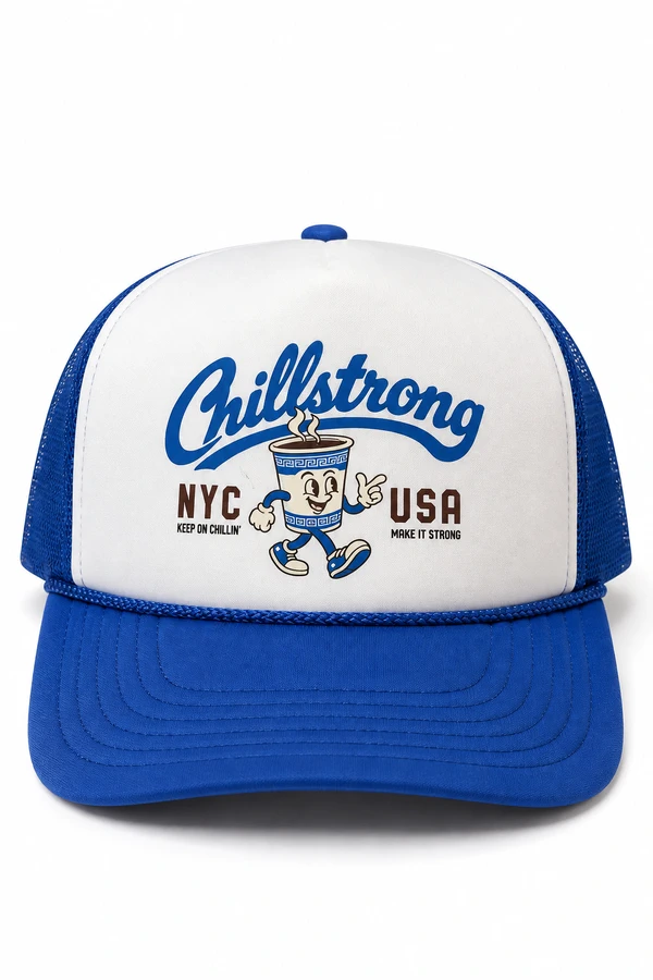 Boné Trucker Chillstrong Coffee Club NYC