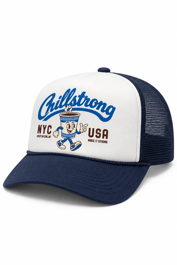 Boné Trucker Chillstrong Coffee Club NYC