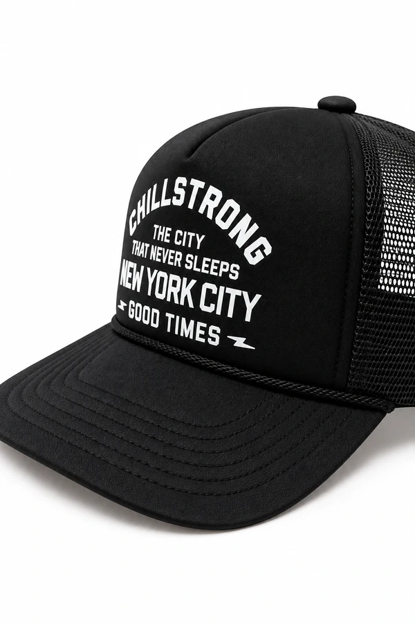 Boné Trucker Chillstrong New York Never Sleeps