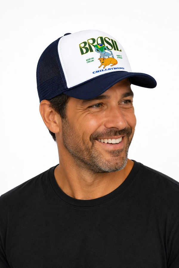 Boné Trucker Brasil & Chill