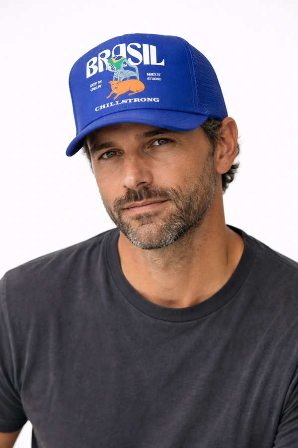 Boné Trucker Brasil & Chill