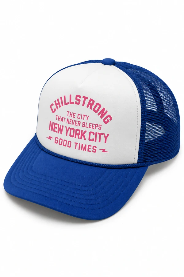 Boné Trucker Chillstrong New York Never Sleeps