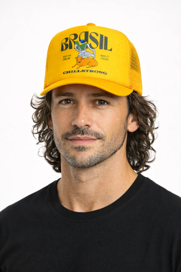 Boné Trucker Brasil & Chill
