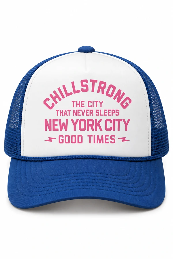 Boné Trucker Chillstrong New York Never Sleeps