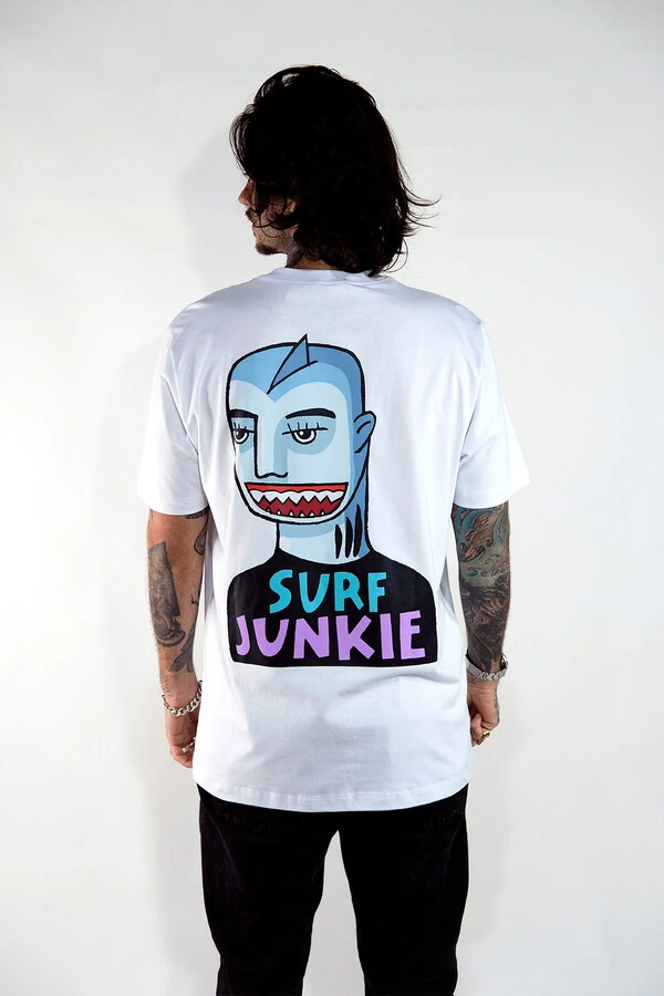 T-shirt Shark Surf Junkie Marcello Serpa