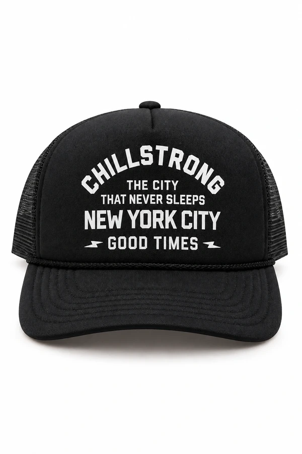 Boné Trucker Chillstrong New York Never Sleeps