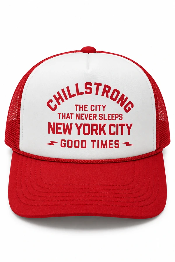Boné Trucker Chillstrong New York Never Sleeps