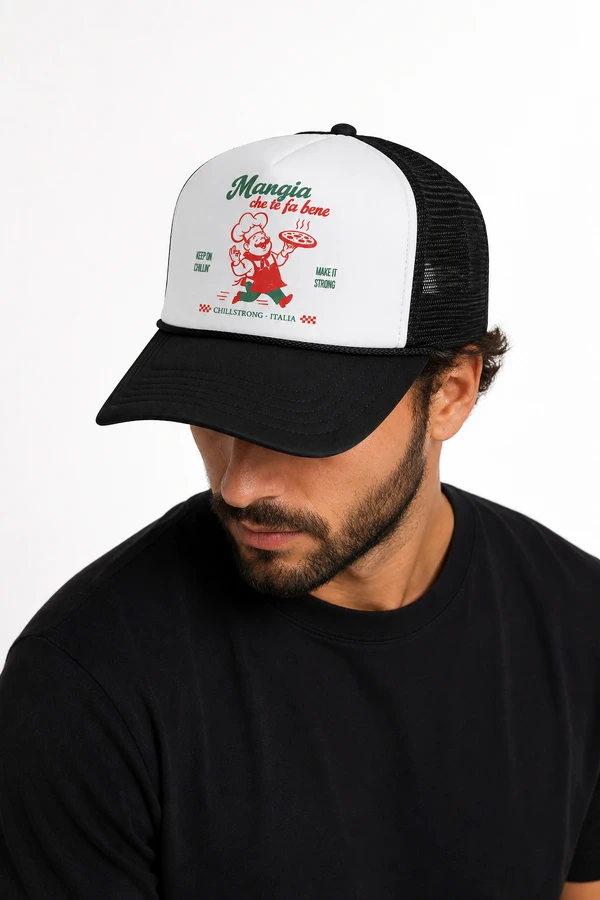Boné Trucker Mangia Che Te Fa Bene - Itália