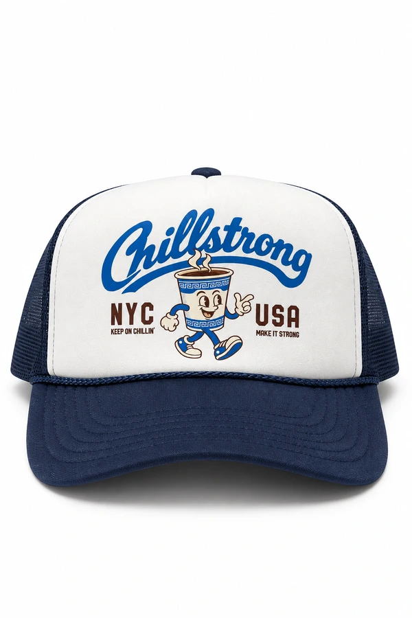 Boné Trucker Chillstrong Coffee Club NYC