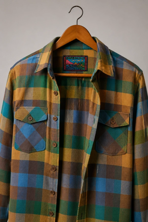 Camisa Roma Masculina Xadrez