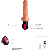Prótese Terry Vibratória com Função de Aquecimento 17,5 cm x 3,5
