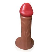 Pênis Thanos 28 cm x 8,2 cm Gigante Grosso Flexível com Escroto